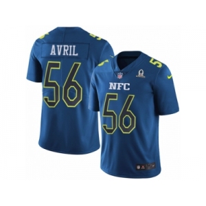 Youth Nike Seattle Seahawks #56 Cliff Avril Limited Blue 2017 Pro Bowl NFL Jersey