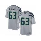 Youth Nike Seattle Seahawks #63 Mark Glowinski Limited Grey Alternate NFL Jersey