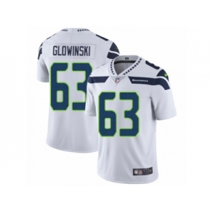 Youth Nike Seattle Seahawks #63 Mark Youth Nike Seattle Seahawks #63 Mark Glowinski Vapor Untouchable Limited White NFL Jersey