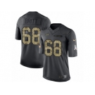 Youth Nike Seattle Seahawks #68 Justin Britt Limited Black 2016 Salute to Service NFL Jersey