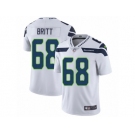 Youth Nike Seattle Seahawks #68 Justin Britt Vapor Untouchable Limited White NFL Jersey