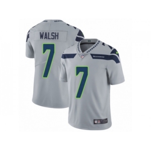 Youth Nike Seattle Seahawks #7 Blair Walsh Grey Alternate Vapor Untouchable Limited Player NFL Jersey