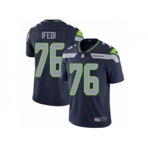 Youth Nike Seattle Seahawks #76 Germain Ifedi Vapor Untouchable Limited Steel Blue Team Color NFL Jersey