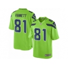 Youth Nike Seattle Seahawks #81 Nick Vannett Limited Green Rush NFL Jersey