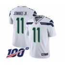 Youth Seattle Seahawks #11 Gary Jennings Jr. White Vapor Untouchable Limited Player 100th Season Football Jersey