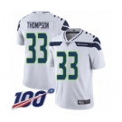 Youth Seattle Seahawks #33 Tedric Thompson White Vapor Untouchable Limited Player 100th Season Football Jersey