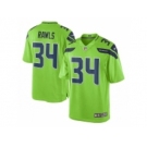 Youth Seattle Seahawks #34 Thomas Rawls Nike Green Color Rush Limited Jersey