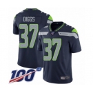 Youth Seattle Seahawks #37 Quandre Diggs Navy Blue Team Color Vapor Untouchable Limited Player 100th Season Football Jersey