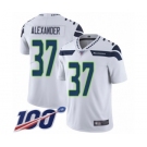 Youth Seattle Seahawks #37 Shaun Alexander White Vapor Untouchable Limited Player 100th Season Football Jersey