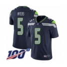 Youth Seattle Seahawks #5 Jason Myers Navy Blue Team Color Vapor Untouchable Limited Player 100th Season Football Jersey