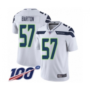 Youth Seattle Seahawks #57 Cody Barton White Vapor Untouchable Limited Player 100th Season Football Jersey