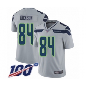 Youth Seattle Seahawks #84 Ed Dickson Grey Alternate Vapor Untouchable Limited Player 100th Season Football Jersey