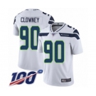 Youth Seattle Seahawks #90 Jadeveon Clowney White Vapor Untouchable Limited Player 100th Season Football Jersey