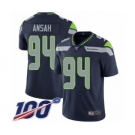 Youth Seattle Seahawks #94 Ezekiel Ansah Navy Blue Team Color Vapor Untouchable Limited Player 100th Season Football Jersey