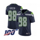 Youth Seattle Seahawks #98 Rasheem Green Navy Blue Team Color Vapor Untouchable Limited Player 100th Season Football Jersey