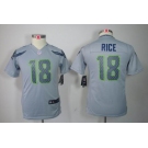 nike youth nfl jerseys seattle seahawks #18 sidney rice grey[nike limited]