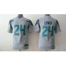 nike youth nfl jerseys seattle seahawks #24 lynch grey[nike]