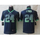 nike youth nfl jerseys seattle seahawks #24 marshawn lynch blue[Elite drift fashion]