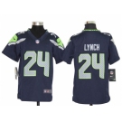 nike youth nfl jerseys seattle seahawks #24 marshawn lynch blue[nike]