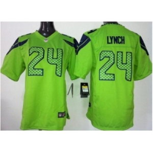 nike youth nfl jerseys seattle seahawks #24 marshawn lynch green[nike]