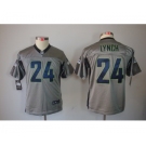 nike youth nfl jerseys seattle seahawks #24 marshawn lynch grey[nike shadow]