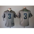 nike youth nfl jerseys seattle seahawks #3 wilson grey[nike shadow]