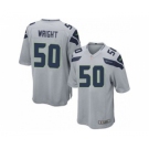 nike youth nfl jerseys seattle seahawks #50 wright grey[nike]