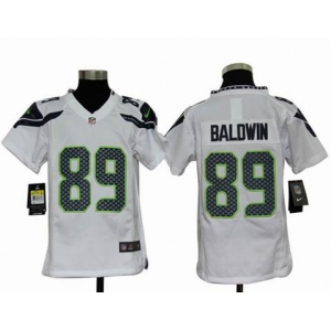 nike youth nfl jerseys seattle seahawks #89 baldwin white[nike]