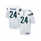 Men Nike Los Angeles Chargers #24 Trevor Williams Game White NFL Jersey