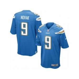 Men Nike Los Angeles Chargers #9 Nick Novak Game Electric Blue Alternate NFL Jersey