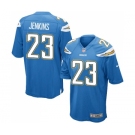 Men's Nike Los Angeles Chargers #23 Rayshawn Jenkins Game Electric Blue Alternate NFL Jersey