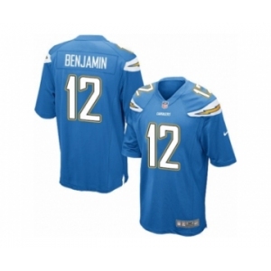 Men's Nike San Diego Chargers #12 Travis Benjamin Game Electric Blue Alternate NFL Jersey