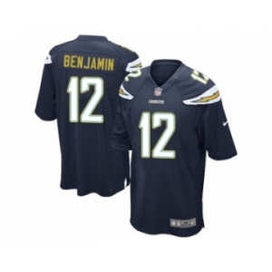 Men's Nike San Diego Chargers #12 Travis Benjamin Game Navy Blue Team Color NFL Jersey