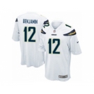 Men's Nike San Diego Chargers #12 Travis Benjamin Game White NFL Jersey