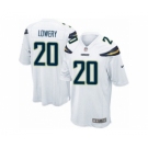 Men's Nike San Diego Chargers #20 Dwight Lowery Game White NFL Jersey