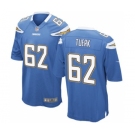 Men's Nike San Diego Chargers #62 Max Tuerk Game Electric Blue Alternate NFL Jersey