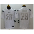 Nike San Diego Chargers #28 Melvin Gordon white Platinum jerseys[Game]