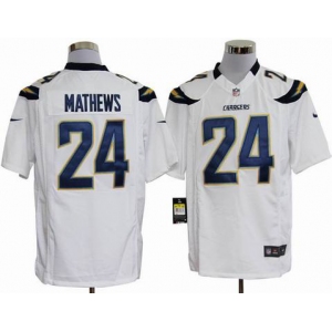 nike nfl jerseys san diego chargers #24 mathews white[game]