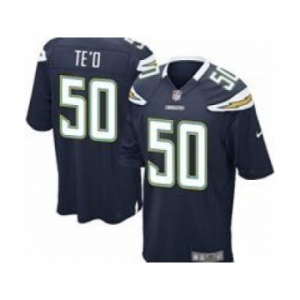 nike nfl jerseys san diego chargers #50 manti teo dk.blue[game]