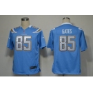 nike nfl jerseys san diego chargers #85 antonio gates lt.blue[game]