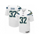Men Nike Los Angeles Chargers #32 Branden Oliver Elite White NFL Jersey