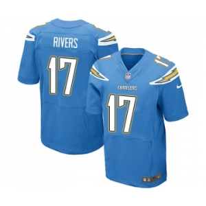 Men's Los Angeles Chargers #17 Philip Rivers New Elite Electric Blue Alternate Football Jersey