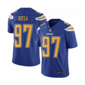 Men's Los Angeles Chargers #97 Joey Bosa Elite Electric Blue Rush Vapor Untouchable Football Jersey