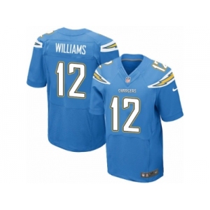 Men's Nike Los Angeles Chargers #12 Mike Williams Elite Electric Blue Alternate NFL Jersey