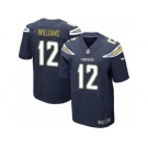 Men's Nike Los Angeles Chargers #12 Mike Williams Elite Navy Blue Team Color NFL Jersey