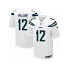 Men's Nike Los Angeles Chargers #12 Mike Williams Elite White NFL Jersey