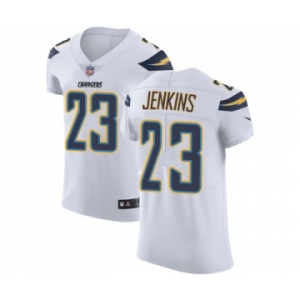 Men's Nike Los Angeles Chargers #23 Rayshawn Jenkins White Vapor Untouchable Elite Player NFL Jersey