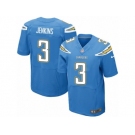 Men's Nike Los Angeles Chargers #3 Rayshawn Jenkins Elite Electric Blue Alternate NFL Jersey