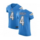 Men's Nike Los Angeles Chargers #4 Michael Badgley Electric Blue Alternate Vapor Untouchable Elite Player NFL Jersey