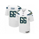 Men's Nike Los Angeles Chargers #66 Dan Feeney Elite White NFL Jersey